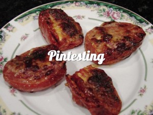 Plated tomatoes