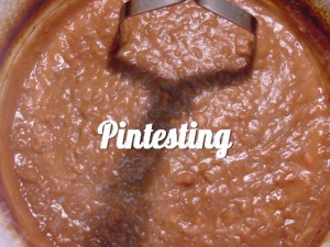 Easy Slow Cooker Refried Beans - Mashed and finished