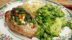 Pintesting - Spinach, Feta and Sundried Tomato Stuffed Pork Chops - Supper