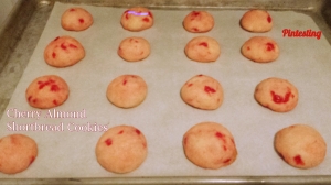 Pintesting Cherry Almond Shortbread Cookies - Baked Cookies