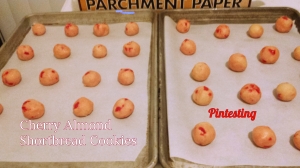 Pintesting Cherry Almond Shortbread Cookies
