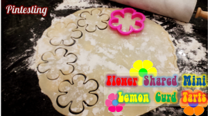 Pintesting Flower Shaped Mini Lemon Curd Tarts