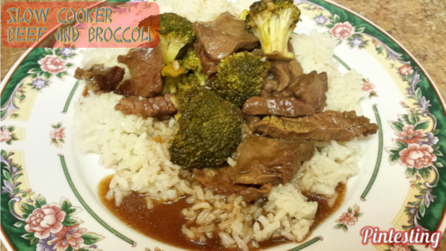 Pintesting Slow Cooker Beef and Broccoli