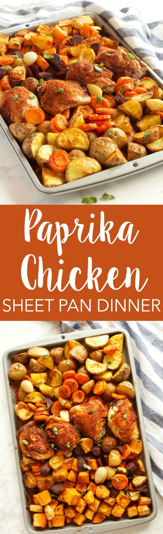 Pintesting Paprika Chicken Sheet Pan Dinner 