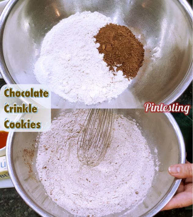 Pintesting Chocolate Crinkle Cookies