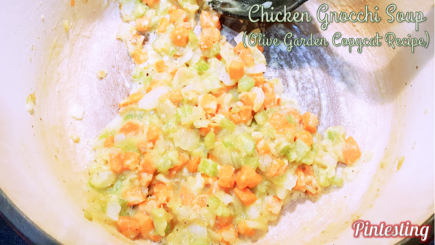 Pintesting Chicken Gnocchi Soup - Cook flour
